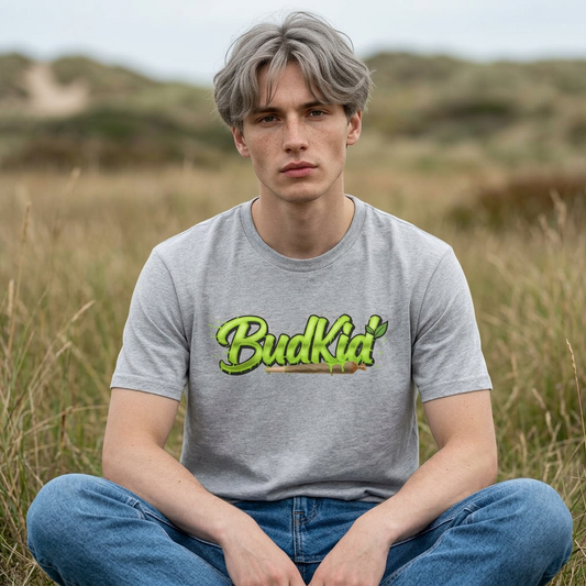 Camiseta verde con logo de BudKid