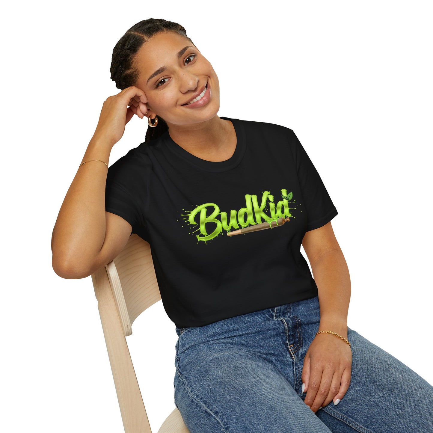 Camiseta verde con logo de BudKid