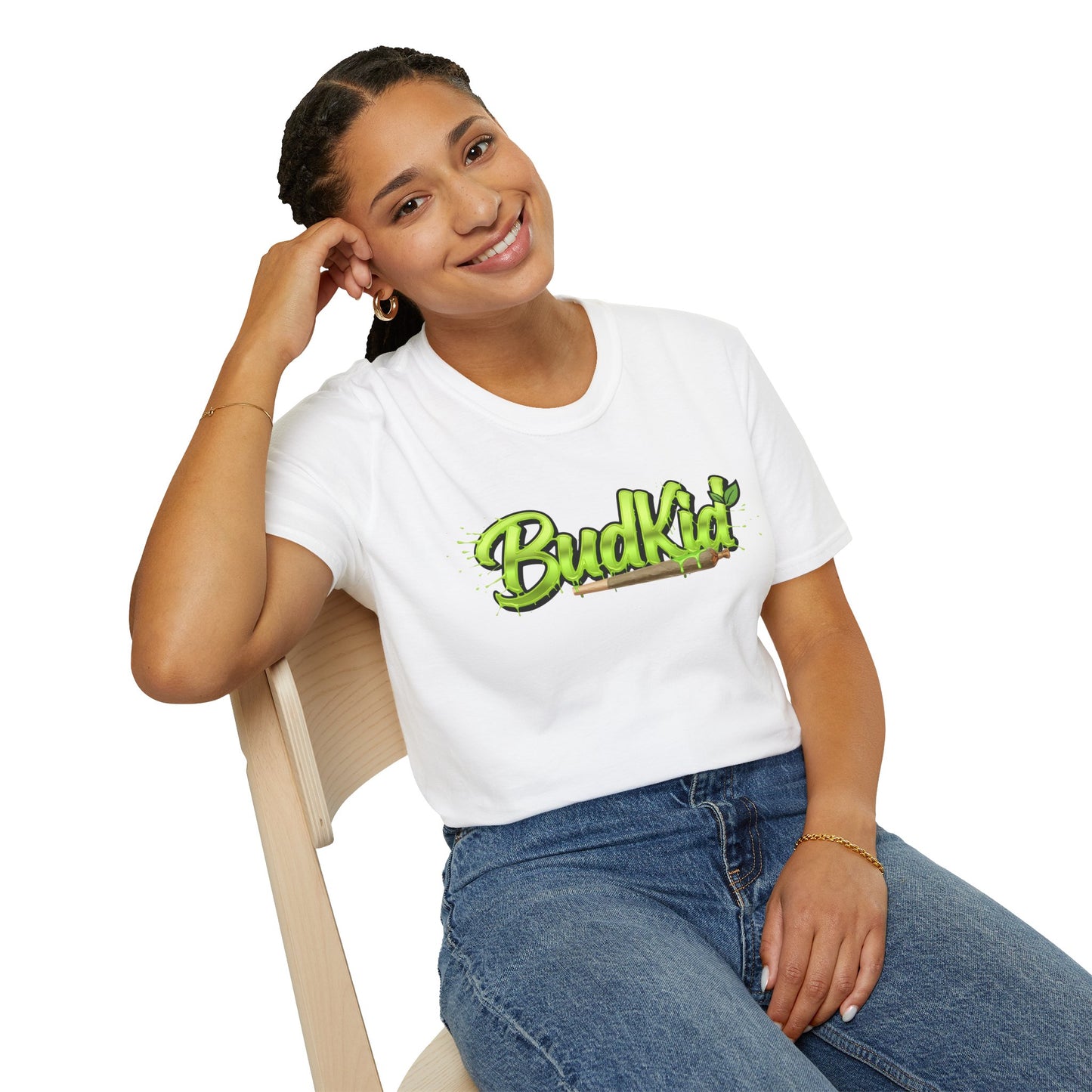 Camiseta verde con logo de BudKid