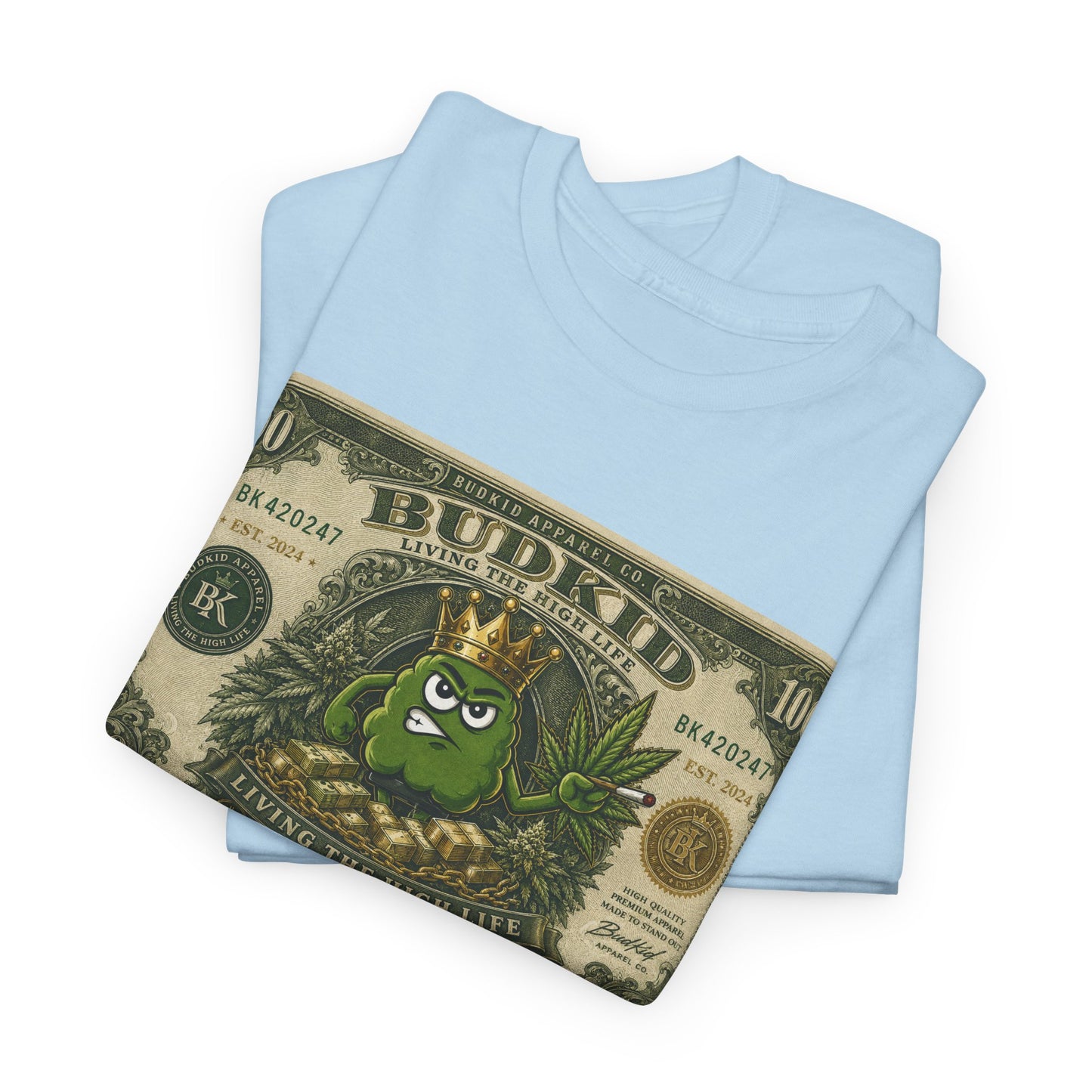 BUDKID “LIVING THE HIGH LIFE” $ TEE