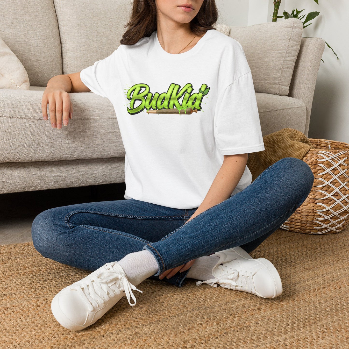Camiseta verde con logo de BudKid