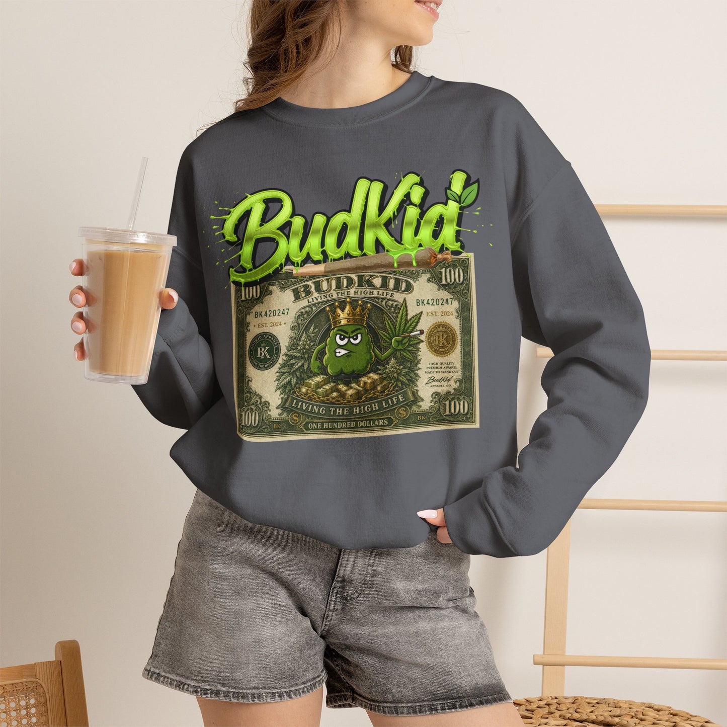 BUDKID $ CREWNECK JUMPER