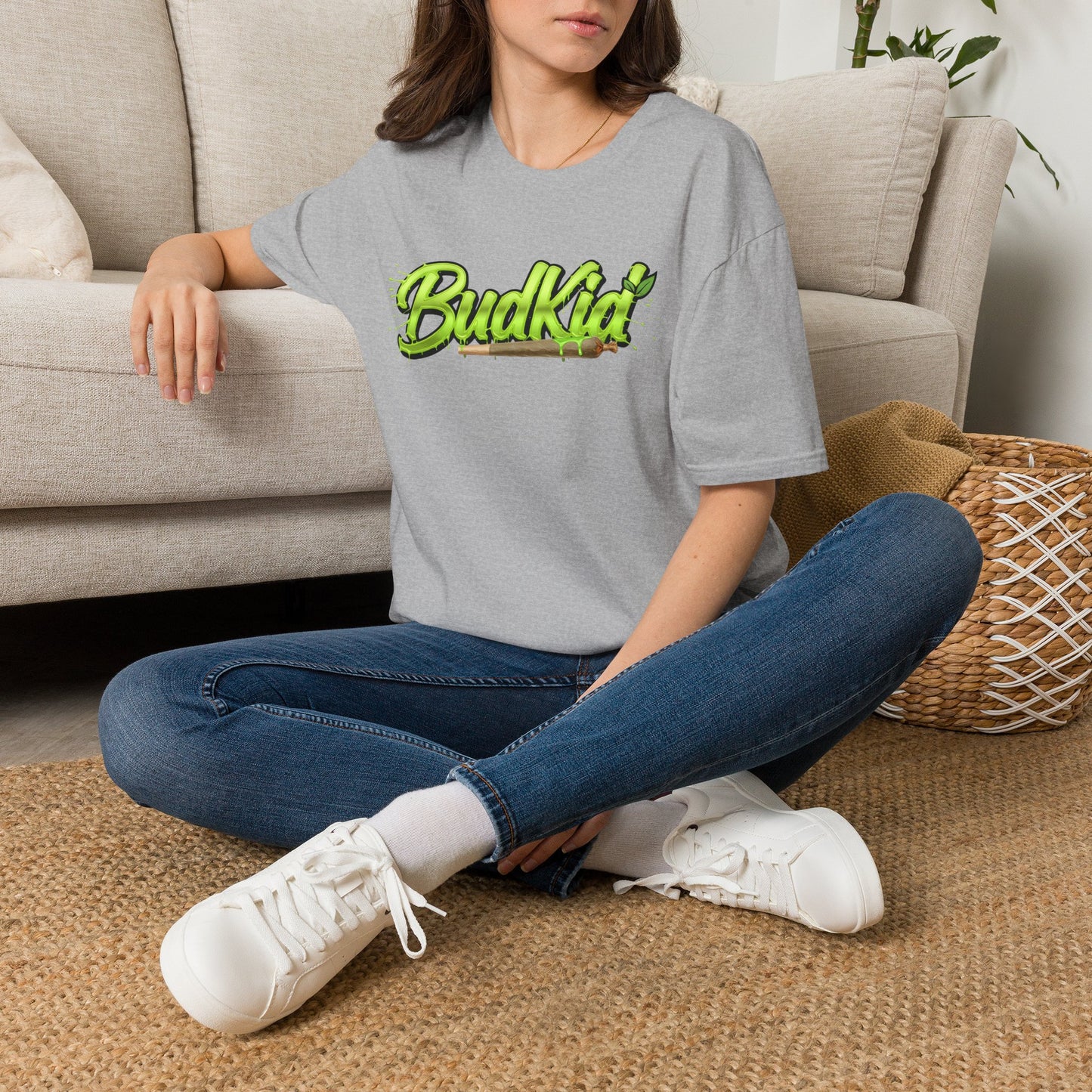 Camiseta verde con logo de BudKid