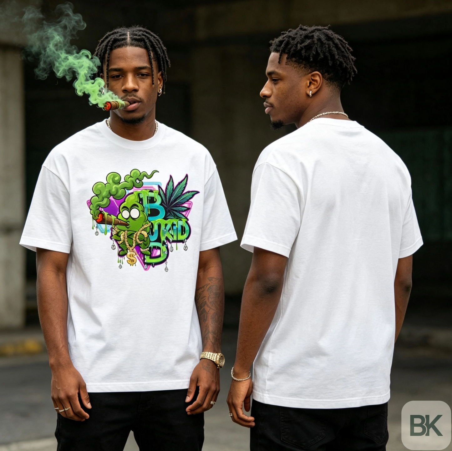 Camiseta con el logo psicodélico de Budkid