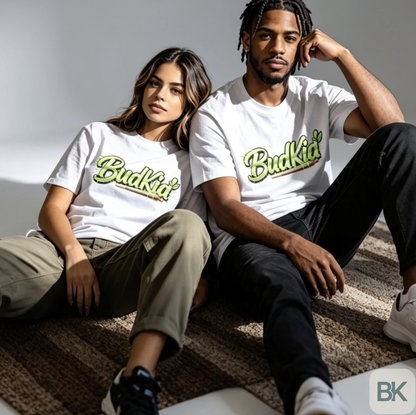 Camiseta verde con logo de BudKid