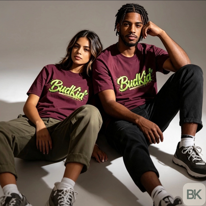 Camiseta verde con logo de BudKid