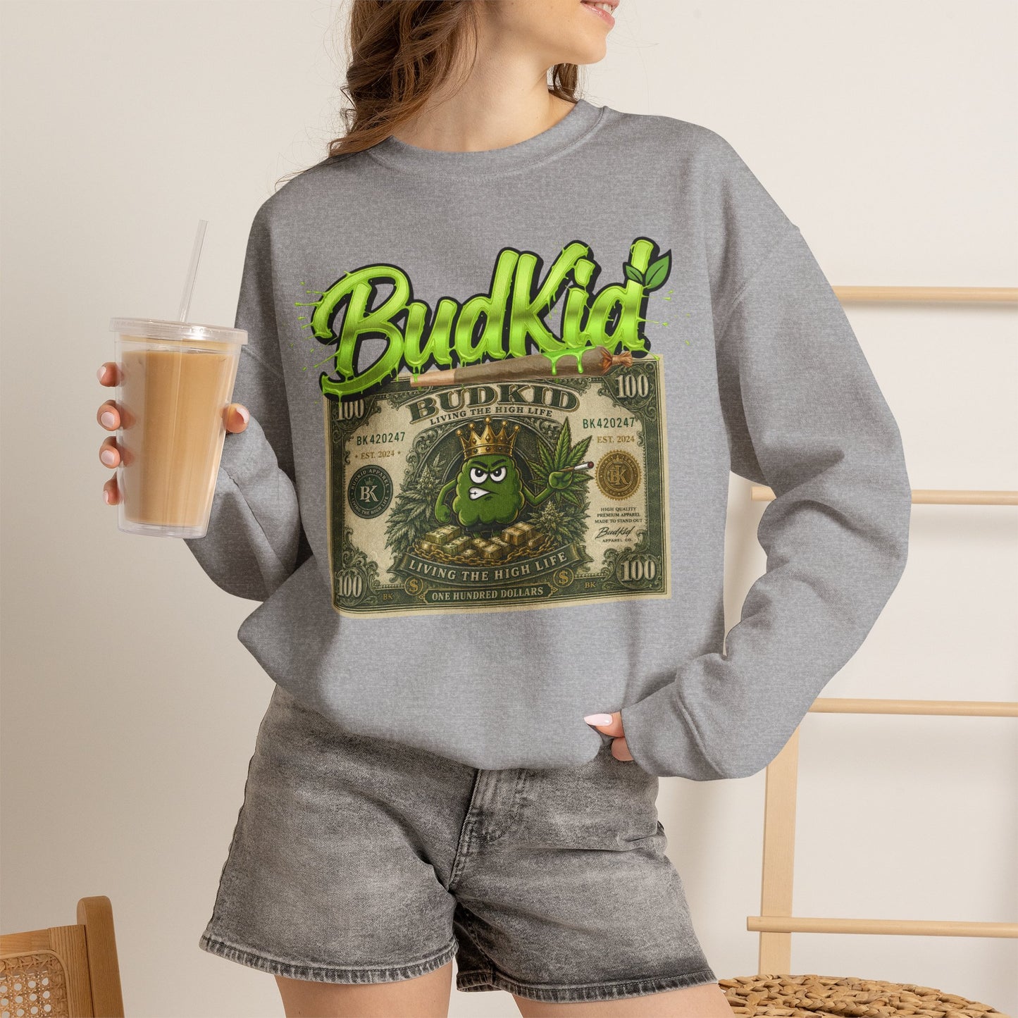 BUDKID $ CREWNECK JUMPER