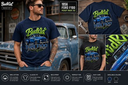 1956 Ford F100 Pickup Truck Graphic Tee