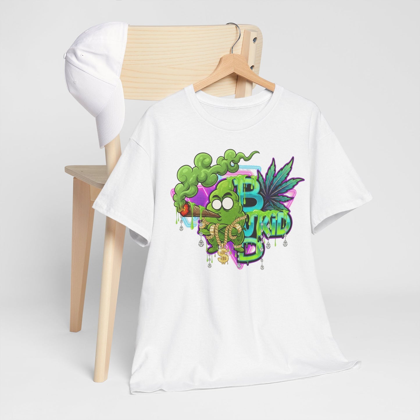 Camiseta con el logo psicodélico de Budkid