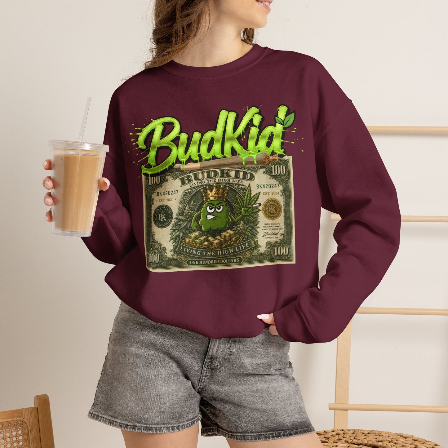 BUDKID $ CREWNECK JUMPER