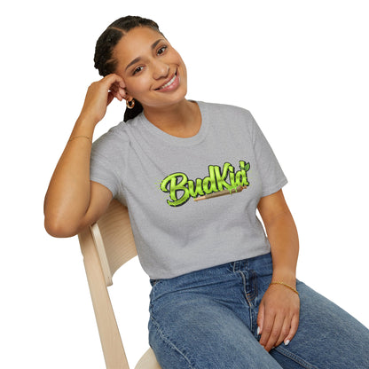 Camiseta verde con logo de BudKid