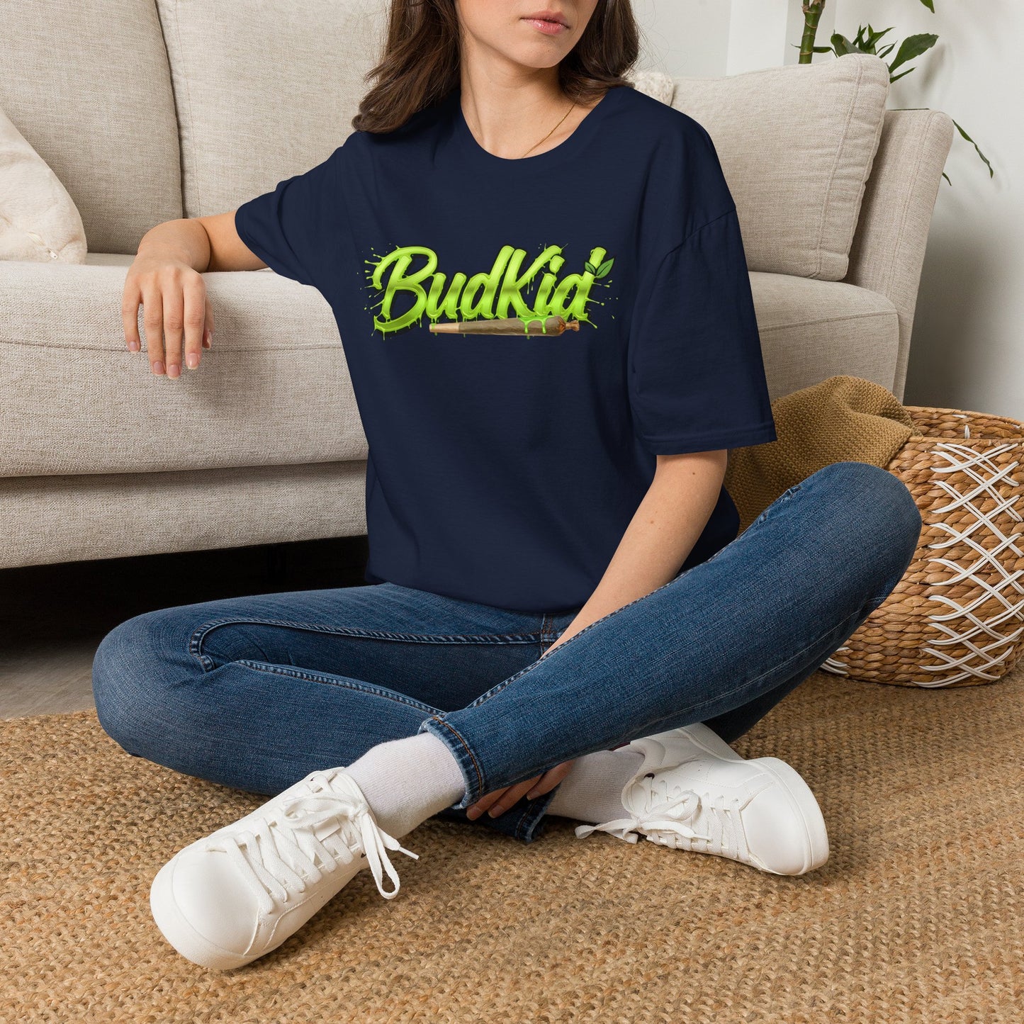 Camiseta verde con logo de BudKid