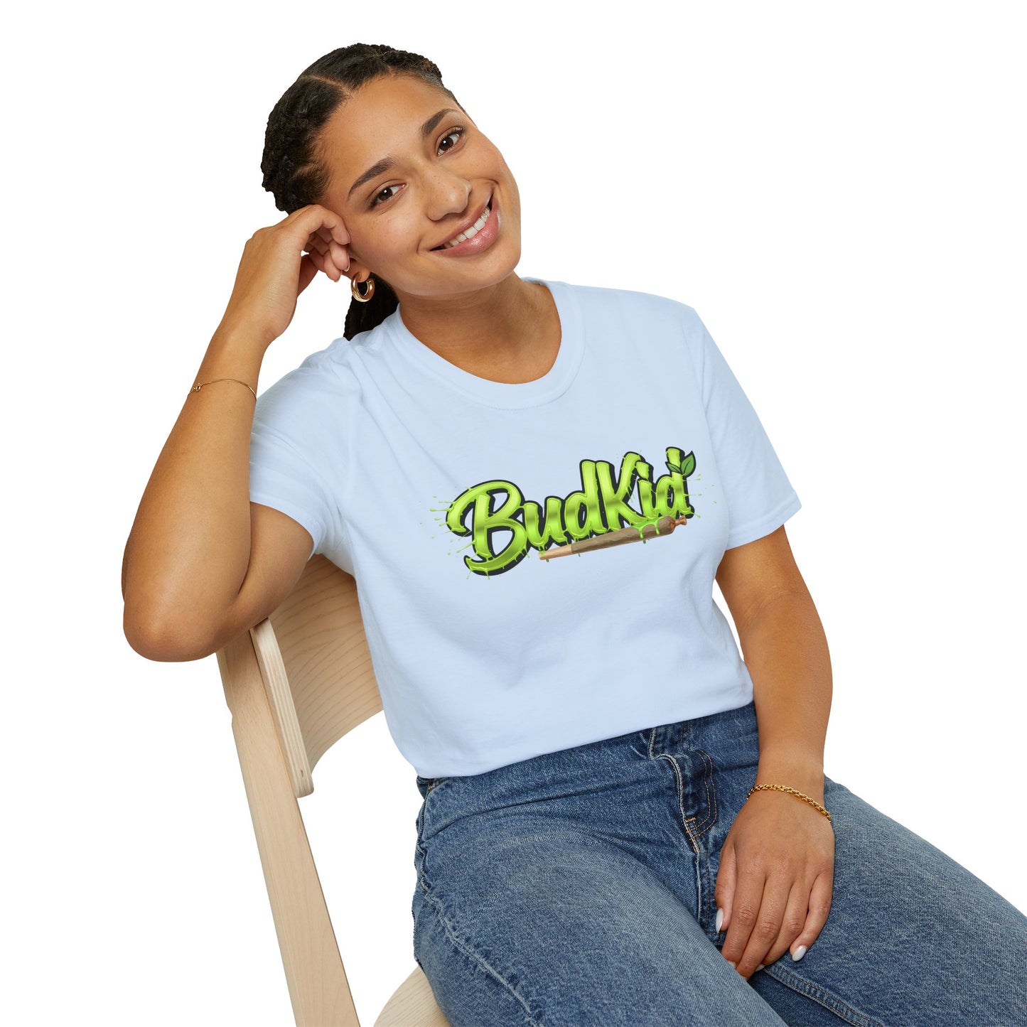 Camiseta verde con logo de BudKid