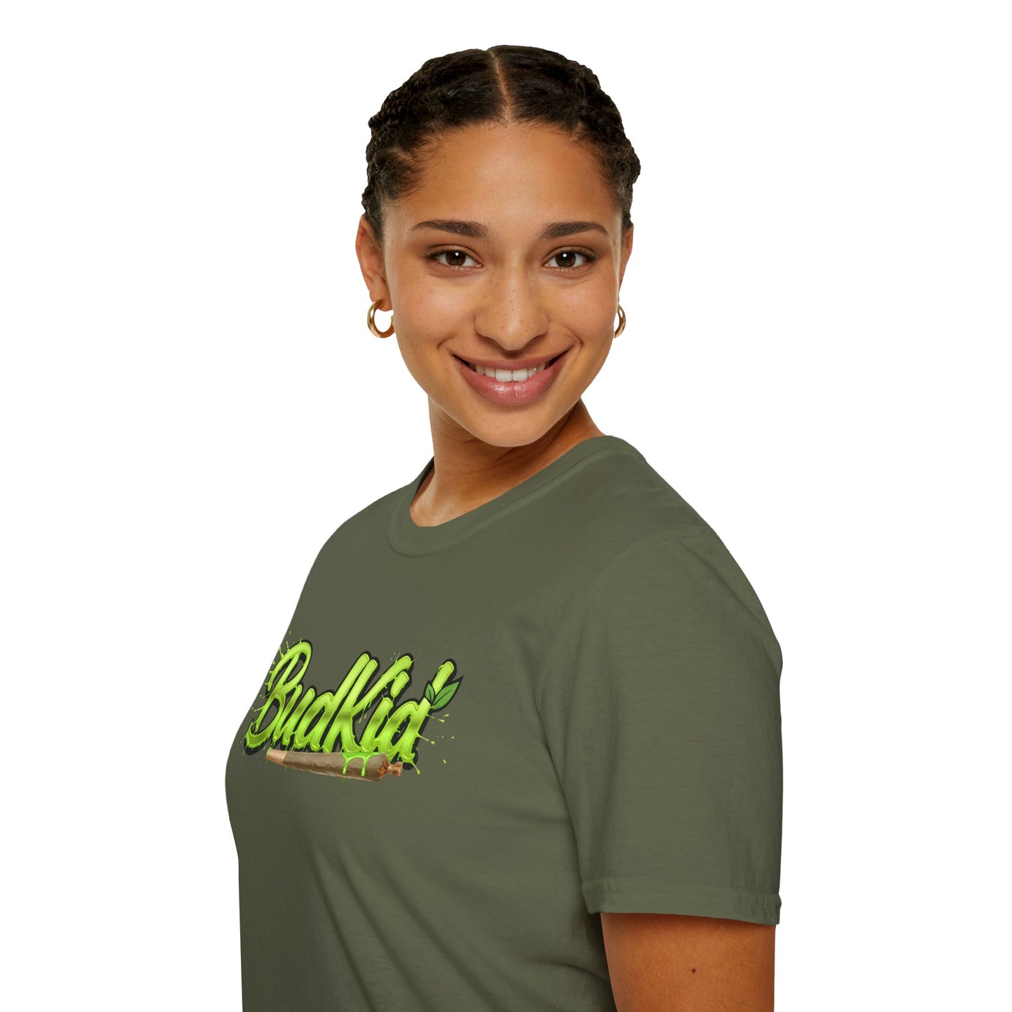 Camiseta verde con logo de BudKid