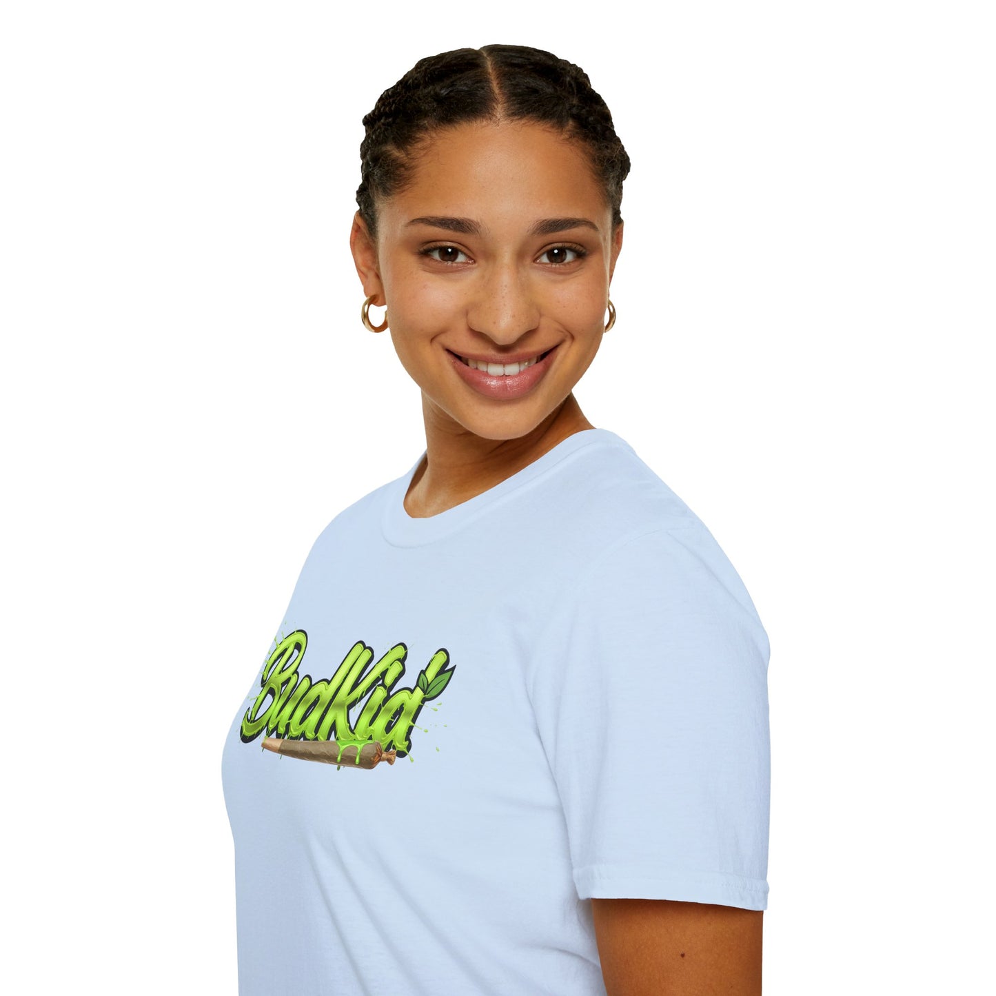 Camiseta verde con logo de BudKid