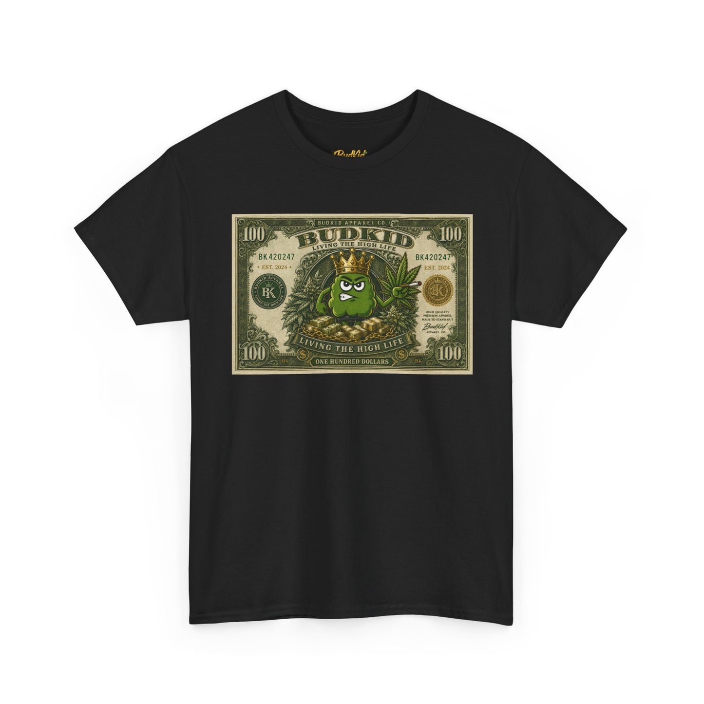 BUDKID “LIVING THE HIGH LIFE” $ TEE