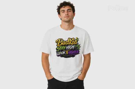 BUDKID ‘STAY HIGH LOOK HIGHER’ TEE